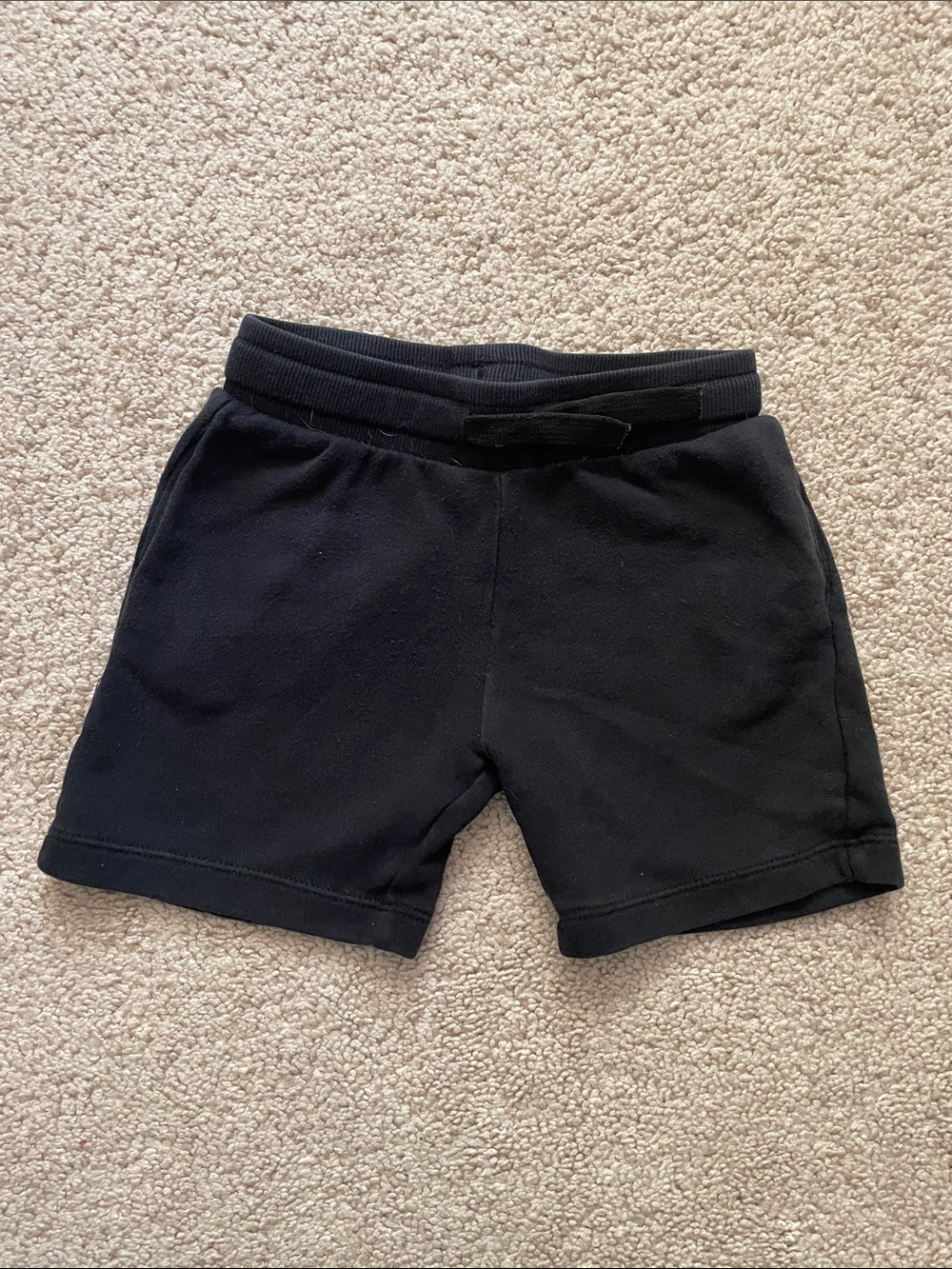 H&M Black Knit Elastic Waist Kids Shorts